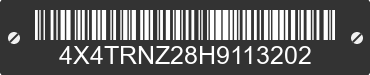 2017 FOREST RIVER Rainier 4X4TRNZ28H9113202 VIN decoded