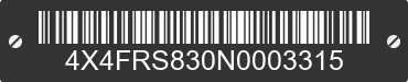 2022 FOREST RIVER Riverstone 4X4FRS830N0003315 VIN decoded