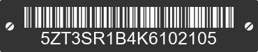 2019 FOREST RIVER Sabre 5ZT3SR1B4K6102105 VIN decoded