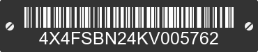 2019 FOREST RIVER Salem Laminated Towables 4X4FSBN24KV005762 VIN decoded