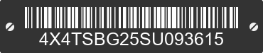 2025 FOREST RIVER Salem Laminated Towables 4X4TSBG25SU093615 VIN decoded
