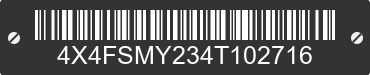 2004 FOREST RIVER Salem Towables 4X4FSMY234T102716 VIN decoded
