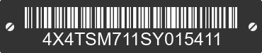 2025 FOREST RIVER Salem Towables 4X4TSM711SY015411 VIN decoded