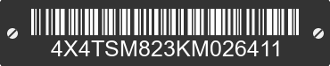 2019 FOREST RIVER Salem Towables 4X4TSM823KM026411 VIN decoded