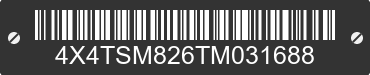 2026 FOREST RIVER Salem Towables 4X4TSM826TM031688 VIN decoded