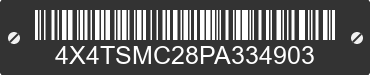 2023 FOREST RIVER Salem Towables 4X4TSMC28PA334903 VIN decoded