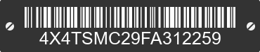 2015 FOREST RIVER Salem Towables 4X4TSMC29FA312259 VIN decoded