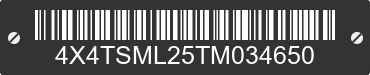 2026 FOREST RIVER Salem Towables 4X4TSML25TM034650 VIN decoded
