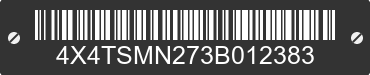 2003 FOREST RIVER Salem Towables 4X4TSMN273B012383 VIN decoded