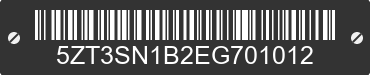 2014 FOREST RIVER Sanibel 5ZT3SN1B2EG701012 VIN decoded