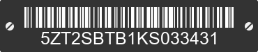 2019 FOREST RIVER Spirit 5ZT2SBTB1KS033431 VIN decoded