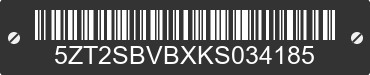 2019 FOREST RIVER Spirit 5ZT2SBVBXKS034185 VIN decoded