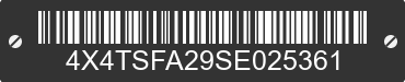 2025 FOREST RIVER Stealth Towables 4X4TSFA29SE025361 VIN decoded