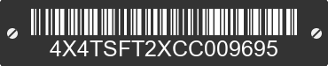 2012 FOREST RIVER Stealth Towables 4X4TSFT2XCC009695 VIN decoded