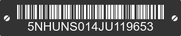 2018 FOREST RIVER Sunshine 5NHUNS014JU119653 VIN decoded