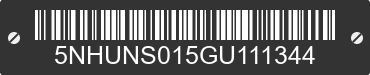 2016 FOREST RIVER Sunshine 5NHUNS015GU111344 VIN decoded