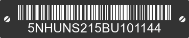 2011 FOREST RIVER Sunshine 5NHUNS215BU101144 VIN decoded