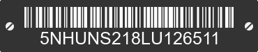 2020 FOREST RIVER Sunshine 5NHUNS218LU126511 VIN decoded