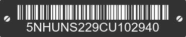 2012 FOREST RIVER Sunshine 5NHUNS229CU102940 VIN decoded