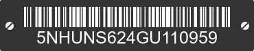 2016 FOREST RIVER Sunshine 5NHUNS624GU110959 VIN decoded
