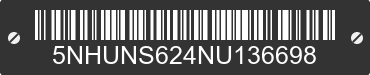 2022 FOREST RIVER Sunshine 5NHUNS624NU136698 VIN decoded