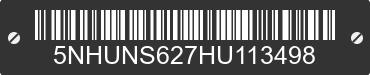 2017 FOREST RIVER Sunshine 5NHUNS627HU113498 VIN decoded
