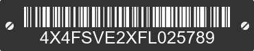 2015 FOREST RIVER Surveyor 4X4FSVE2XFL025789 VIN decoded