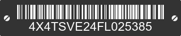2015 FOREST RIVER Surveyor 4X4TSVE24FL025385 VIN decoded