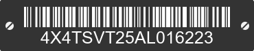 2010 FOREST RIVER Surveyor 4X4TSVT25AL016223 VIN decoded