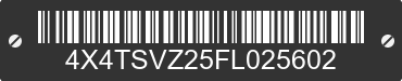 2015 FOREST RIVER Surveyor 4X4TSVZ25FL025602 VIN decoded