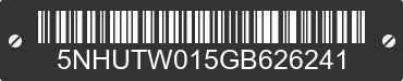 2016 FOREST RIVER Tailwind 5NHUTW015GB626241 VIN decoded