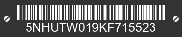 2019 FOREST RIVER Tailwind 5NHUTW019KF715523 VIN decoded