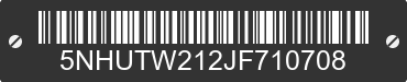 2018 FOREST RIVER Tailwind 5NHUTW212JF710708 VIN decoded