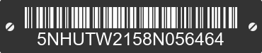 2008 FOREST RIVER Tailwind 5NHUTW2158N056464 VIN decoded