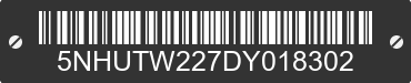 2013 FOREST RIVER Tailwind 5NHUTW227DY018302 VIN decoded
