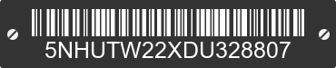 2013 FOREST RIVER Tailwind 5NHUTW22XDU328807 VIN decoded