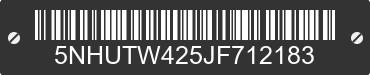 2018 FOREST RIVER Tailwind 5NHUTW425JF712183 VIN decoded