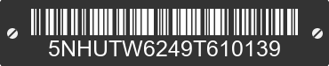 2009 FOREST RIVER Tailwind 5NHUTW6249T610139 VIN decoded