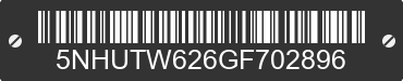 2016 FOREST RIVER Tailwind 5NHUTW626GF702896 VIN decoded