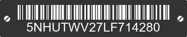 2020 FOREST RIVER Tailwind 5NHUTWV27LF714280 VIN decoded