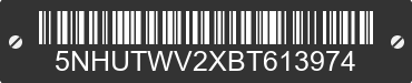 2011 FOREST RIVER Tailwind 5NHUTWV2XBT613974 VIN decoded