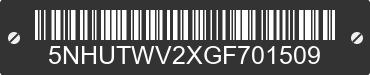 2016 FOREST RIVER Tailwind 5NHUTWV2XGF701509 VIN decoded