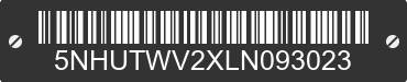 2020 FOREST RIVER Tailwind 5NHUTWV2XLN093023 VIN decoded