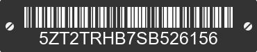2025 FOREST RIVER Tracer 5ZT2TRHB7SB526156 VIN decoded