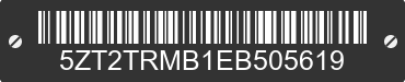 2014 FOREST RIVER Tracer 5ZT2TRMB1EB505619 VIN decoded
