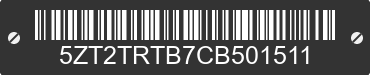 2012 FOREST RIVER Tracer 5ZT2TRTB7CB501511 VIN decoded