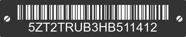 2017 FOREST RIVER Tracer 5ZT2TRUB3HB511412 VIN decoded