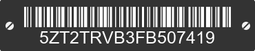 2015 FOREST RIVER Tracer 5ZT2TRVB3FB507419 VIN decoded