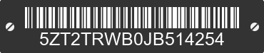 2018 FOREST RIVER Tracer 5ZT2TRWB0JB514254 VIN decoded