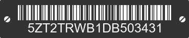 2013 FOREST RIVER Tracer 5ZT2TRWB1DB503431 VIN decoded